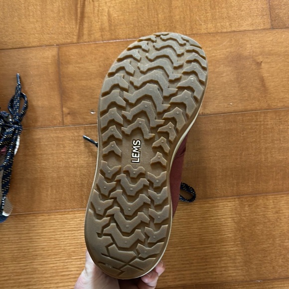 LEMS Women's Sneakers - Burgundy and Gold - Picture 2 of 5